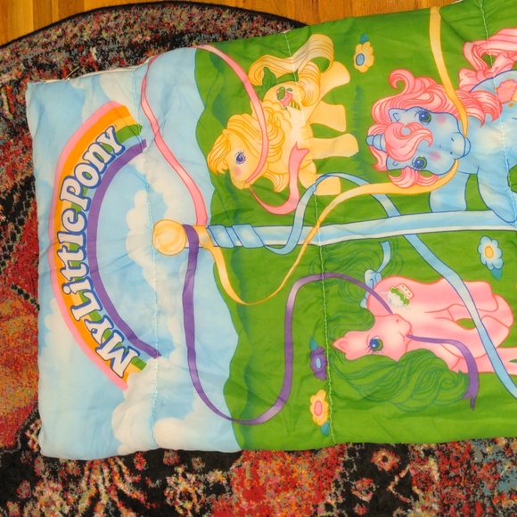 Vintage VTG My Little Pony Sleeping Bag Maypole 1988 - Picture 6 of 17